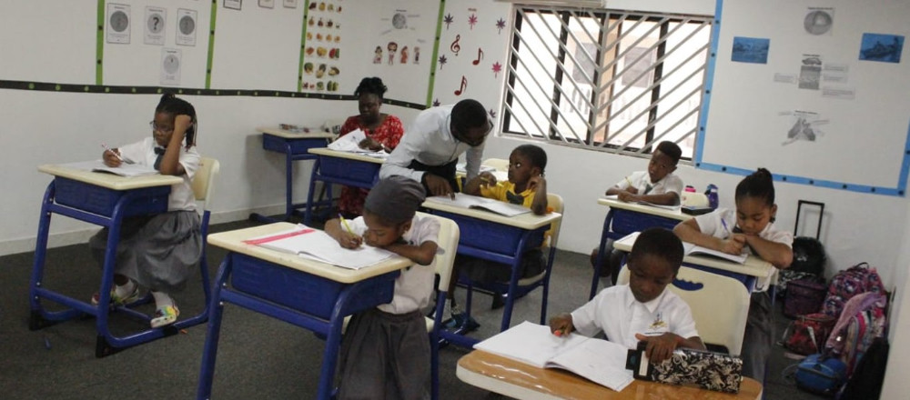 Classroom photograph from the school's website
